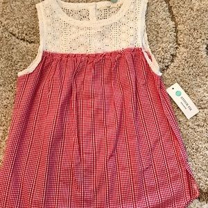 Crochet Trim Cotton Top